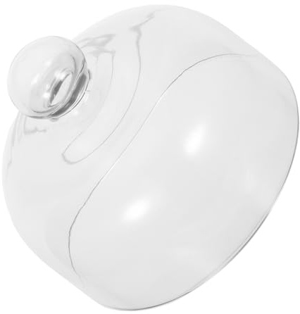 SAFIGLE Tapa de Cristal Ventilada para Microondas de 23 CM Diámetro y 155 CM Alto Protector Antisalpicaduras Transparente para Alimentos Apta para Platos Microondas y Alta Temperatura
