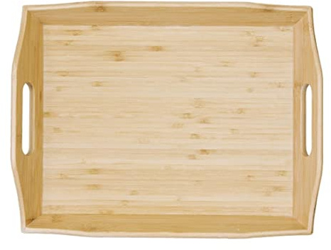 Olympia Bamboo Butler Tray with Large Handles Moisture Resistant - 381x290mm