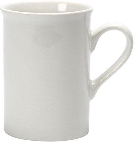 Taza, H: 10 cm, D: 6,9-7,4 cm, blanco, 1 unidad
