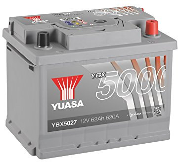 YUASA Autobatterie 65Ah 640A YBX5027 YBX5000 L2 Starterbatterie