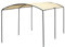 ShelterLogic Folien Carport Garage | Beige | 490x270x240 cm