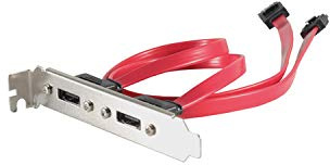 S-ATA vers e-SATA 2-PORT avec câble