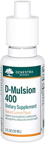 Genestra Brands D-Mulsion 400 - Liquid Vitamin D Supplement - Natural Lemon Flavor - 1,110 Servings