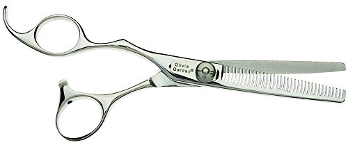 Olivia Garden Forbici per sfoltimento SilkCut, Giapponesi, Misura 6, 35 Denti, Per Mancini - Potenti Lame convesse, Lavorate a mano con la miglior qualità di acciaio giapponese, vendute in un astuccio