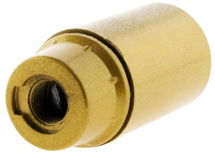 Zenitech - Portalampada E14 in Termoplastica Liscia - Attacco Senza Anello Compatibile con Lampadine E14 - Finitura Effetto Oro - Tensione Max 250V - Intensità Max 2A - Dorato