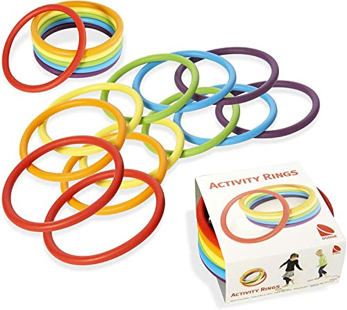Gonge Activity Rings kasta ringar jongleringsringar koordinationsträning set om 24