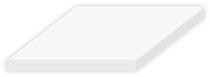 6 Meter DIWARO Kunststoff Flachleiste weiß selbstklebend, Breite 50 mm, Dicke 2,5 mm. Für Fensteranschluss, Abdeckleiste, Fensterleiste und Mauerwerksanschluss.