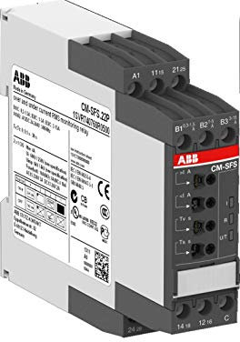 ABB CM-SFS.22S Einphasiges Stromüberwachungsrelais, 2c/o, B-C = 0,3-15 A RMS, 24-240 V AC/DC (ABB1SVR730760R0500)