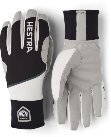 Hestra Warm Gloves: Cross Country Waterproof Ski Gloves, Black/Ivory, 6