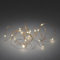 Konstsmide Micro LED Lichterkette, 6h Timer, 20 warm weiße Dioden, batteriebetrieben, Innen, kupferfarbener Draht - 1460-160