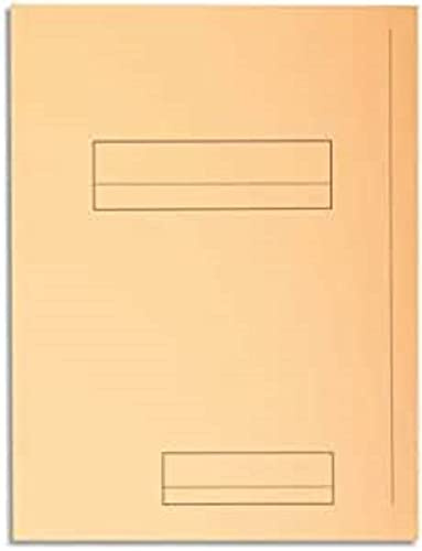 Exacompta 335002E - Lote de 50 Subcarpetas Super 250 Impresas y con 2 Solapas, Color Crema