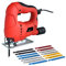 350W Electric Jigsaw with 14 Assorted Wood & Metal Cutting Blades - German TUV/GS Approved
