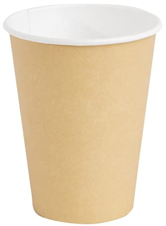 Fiesta Recyclable Hot Cups Single Wall Kraft - 340ml (12oz) (Sleeve 50)