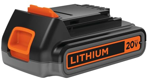 BLACK+DECKER 20V MAX Lithium Battery POWERCONNECT 2.0Ah Cordless Tool Battery Packs, Lightweight Power Tool Battery, Charger Sold Separately (LBXR2020-OPE)