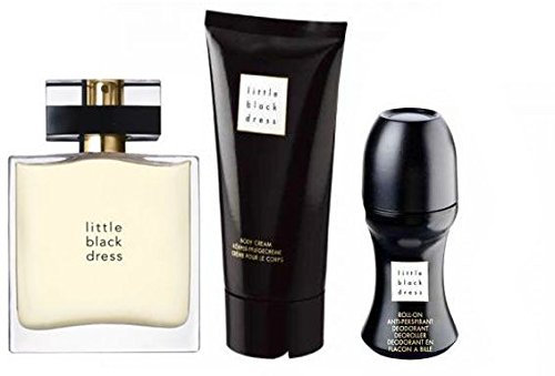 Avon Little Black Dress Parfum-Set 3tlg. klassisch/elegant Eau de Parfum Spray, Bodylotion, Deoroller