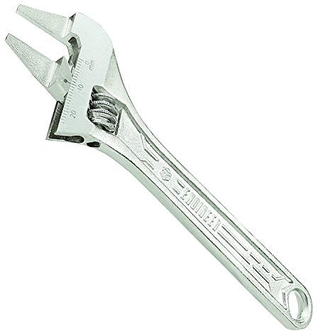 Verstellbarer Schraubenschlüssel mit 2mm-dünnen Backen, ideal für Fahrrad, Motorrad, Auto, Stuhlrollen, Potentiometer, Doppelmuttern, BNC- und F-Stecker etc. ENGINEER TWM-07