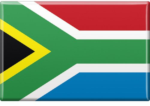 Kühlschrankmagnet - Länderflagge Südafrika - Gr.ca. 8x5,5cm - 37830 - Magnet