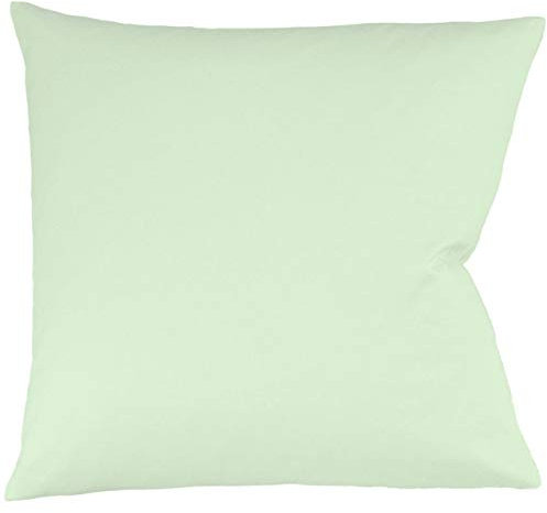 fleuresse Interlock-Jersey-Kissenbezug Uni Colours pastellgrün 7059 Größe 35 x 40 cm