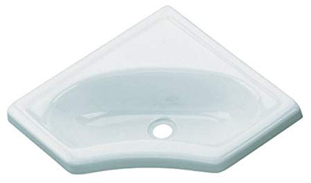 BERGER | Mini lavabo d'angle Comet | Lavabo Salle de Bain | Evier Cuisine pour Camping Car, Caravane | Evier Camping Encastrable | Robinet Salle de Bain | Robinet Lavabo WC, Salle de Bain