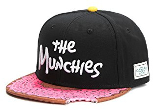 Cayler & Sons Uomo Cappellini / Snapback Cap Munchies nero Regolabile