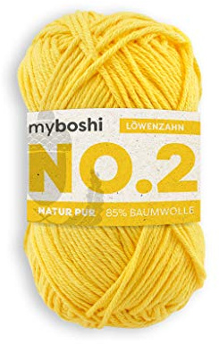 Häkel- und Strickgarn: 100% pflanzlich, besonders leichtes Garn. 15% Kapok, 85% Baumwolle Löwenzahn