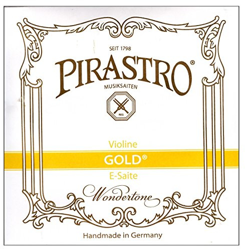 Pirastro Wondertone Gold Label Series Violin E String 4/4 Size Medium Ball End