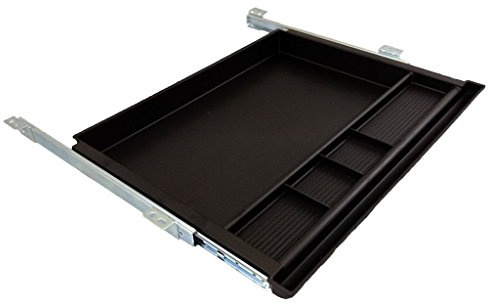 Pencil Drawer by NYCCO Underdesk Drawer 23 Inch Wide - Ball-Bearing Slides - Black
