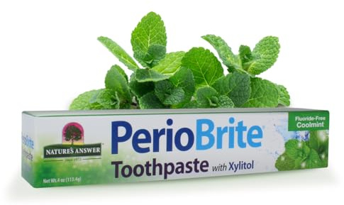 Nature's Answer PerioBrite Lot de 2 dentifrices naturels Menthe fraîche 113,4 g