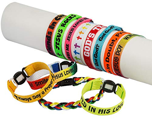 Fun Express Mega Religious Friendship Bracelets (150 bulk assortment) VBS Friendship Bracelets