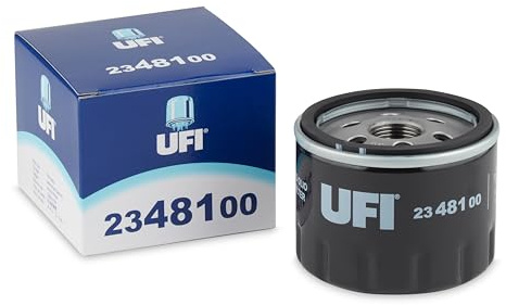 UFI Filters, Filtro de Aceite 23.481.00, Filtro de Aceite de Recambio, Apto para Coches, Apto para Modelos de Dacia, Fiat, Honda, Jeep, Nissan, Opel, Renault, Smart, Ssangyong, Suzuki y Vauxhall
