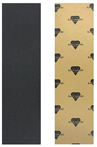 Black Diamond Skateboard Grip Tape Sheet Black 9 x 33 Griptape