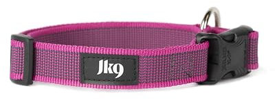 JULIUS K-9 225CG-PN Color und Gray Halsband, 25mm x 39 - 65 cm, verstellbar, rosa-grau