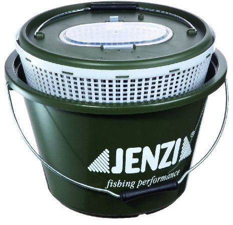 JENZI Köderfischkessel dunkelgrün ca. 15l
