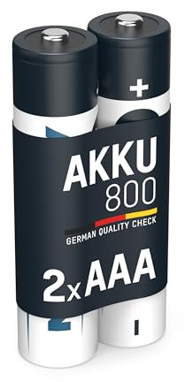 Ansmann 5030982 - MaxE Potente Pila previamente cargada, Reducida autodescarga (800mAh, Micro AAA, 2 Unidades)