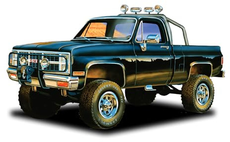 MPC 1984 GMC Pickup 1:25 Scale Model Kit (Black Version)
