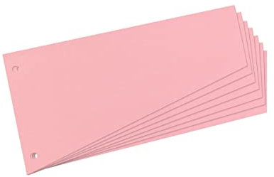Herlitz Trennstreifen Trapez, Rosa, 120 x 230 mm, 100 Stück