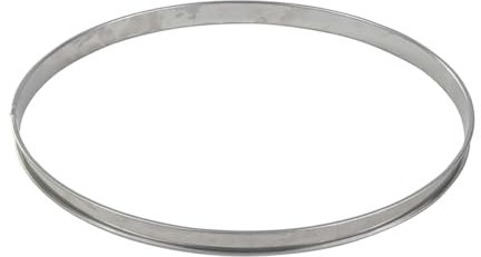 Gobel - Cercle à Tarte en INOX Ø 30 cm - Cercle à Pâtisserie Bords roulés - Hauteur 2,7 cm - Démoulage Rapide et Parfait - Qualité Supérieure - Fabriqué en France