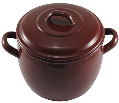 Wurko - Olla Esmalte Marrón Bombeada 30 cm