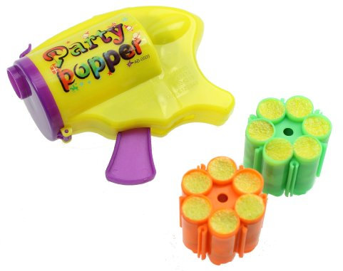 Tassorm Party Popper Komplettset 2 Pistolen + 120 Schuss Konfetti