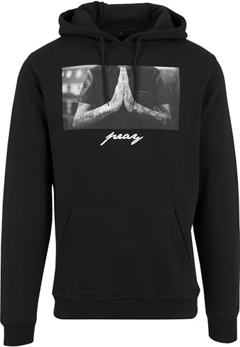 Mister Tee Herren Kapuzenpullover Pray Hoody, Black, XL, MT275-00007-0054