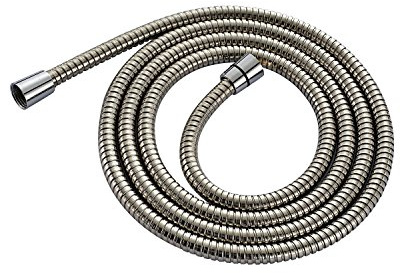 YODEL Shower Hose 96 Inches Extra Long Steel Handheld Shower head Hose with Solid Brass Connector,Chrome