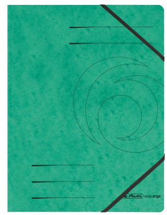 herlitz 972471 Eckspanner A4 Quality, grün, 5 Stück