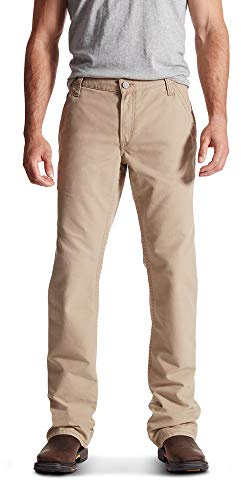 ARIAT Men's Fr M4 Low Rise Workhorse Boot Cut Pants, Khaki, 31W x 32L