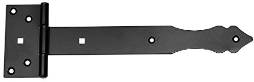 Kreuzgehänge T-Scharniere T-Bänder Gerollt 250 mm Halbschwere Schwarz