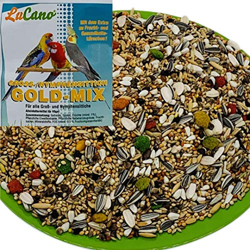 5 kg LuCano Gold Mix für Großsittiche | Nymphensittiche | Vogelfutter