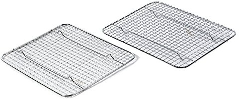 Great Credentials© Heavy-Duty Cooling Rack, Cooling Racks, Wire Pan Grade, Commercial Grade, Oven-Safe, Chrome (8 x 10 Inch)