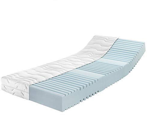 RAVENSBERGER Kaltschaummatratze Ortho-PUR | 90 x 200 cm | Höhe 18 cm | Härtegrad H3 | 7-Zonen | waschbarer Baumwoll-Doppeltuch-Bezug | Oeko-TEX® Standard 100 Zertifiziert | Made in Germany