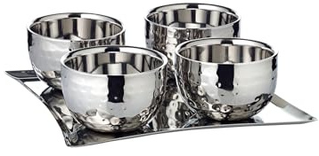 Edzard Set Helado Madeleine 20x20 cm Copas, Multicolor, Único