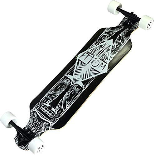 Atom Longboards Atom Drop Deck Longboard - 39, Dark Tiki, 39