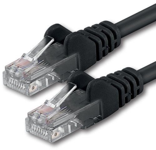 1aTTack.de 1x 10m Câble Réseau Cat6 Cat 6 - RJ45 Ethernet LAN DSL Routeur Modem - Noir